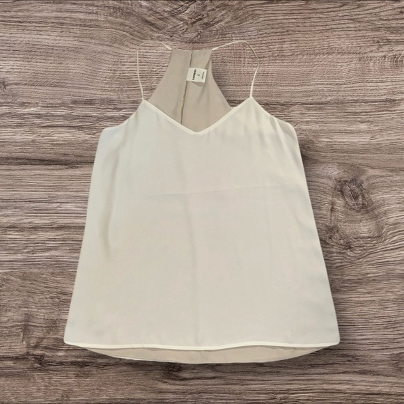 NWOT- Express Cream V-Neck Reversible Camisole - Picture 1 of 4